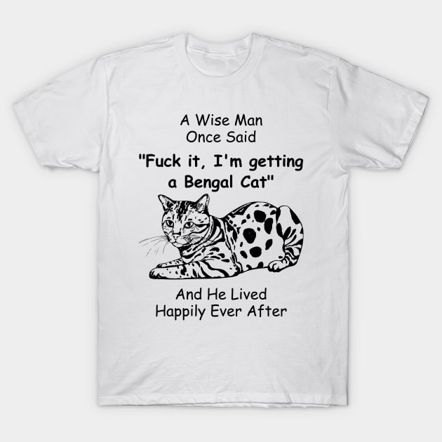 Funny Bengal cat Gift for Men T-Shirt by Khang_Vu